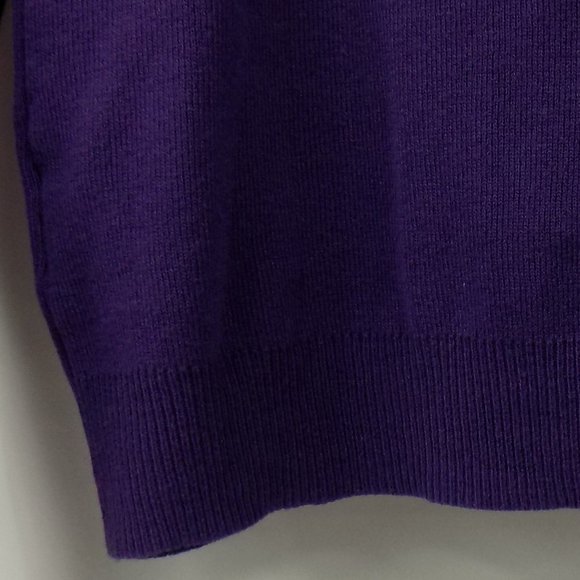 Croft & Barrow Women's Purple Button Front Sweater Size S NWT - Picture 4 of 8